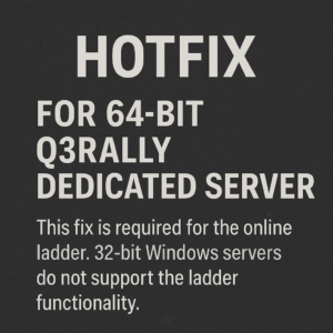 π οΈ Q3Rally Windows Dedicated Server Fix (64-Bit)